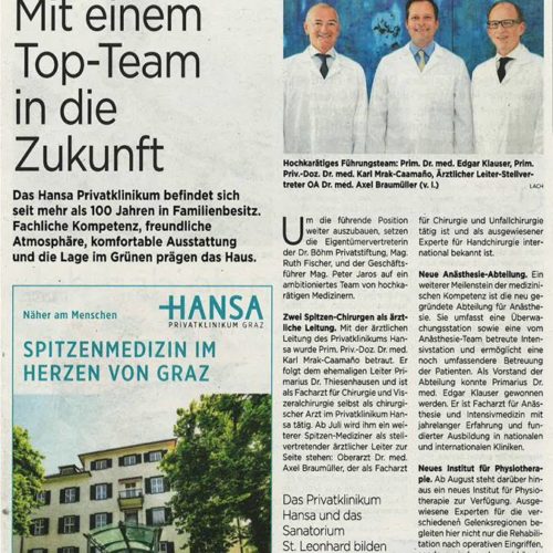 Mit einem Top Team in die Zukunft.